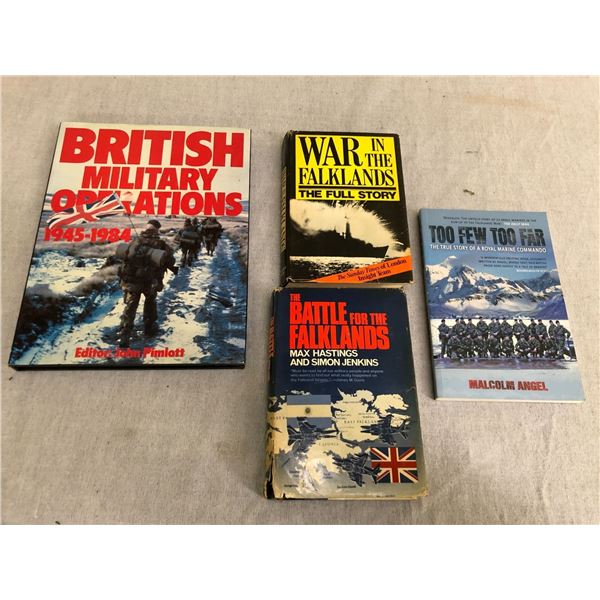 Collection of books related to Falkland Island War