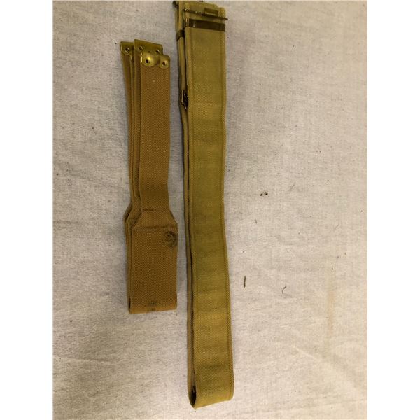 P37 Web Belt and Misc. Webbing - WWII - Canadian