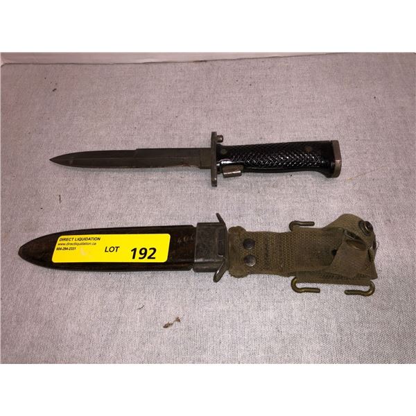 M1 Bayonet Knife Used - Marked HK - Danish