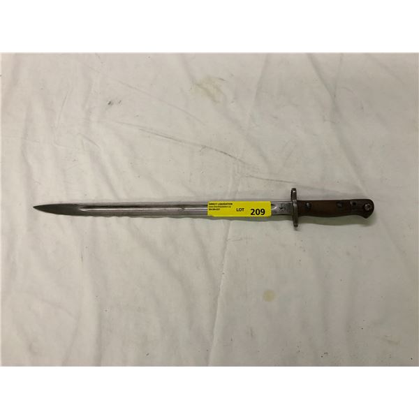 1907 ENFIELD British Bayonet made by Wilkinson - really nice condition - no Scabbard
