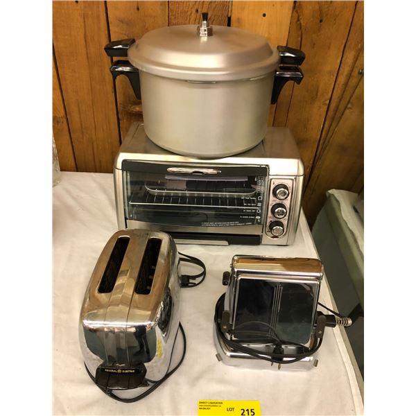 Collection of Appliances - Including Large Pressure Cooker, Toaster Oven & One Old Flip Toaster by C