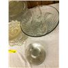 Image 2 : Large Lot of Crystal & Glass Services Dishes - Gravy Boats, Punch Bowls and more