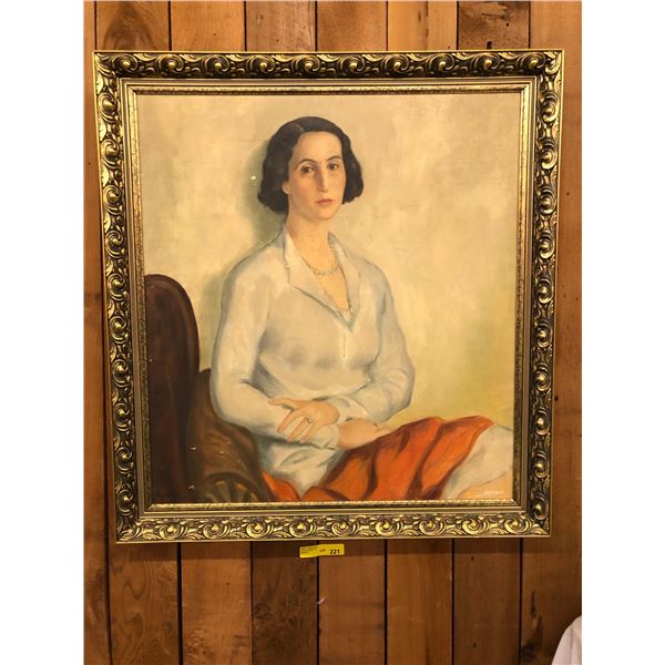 Original Painting - Hungarian Balogh Margit from  The Szasz estate west vancouver 37in x 47in