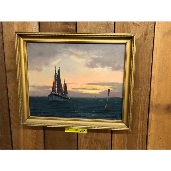 Original Painting - approx. 18 1/2in x 20 in by  Danish Painter Arup Jensen
