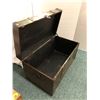 Image 2 : Antique Wood & Metal Chest - approx. 23in x 12 1/2in x 12 1/2in- interesting piece