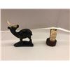 Image 7 : Antique Brass Camel Bell and Bone Carvings