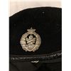 Image 2 : Black Beret with Duke of Connaught Own Cap Badge - size 7 3/8