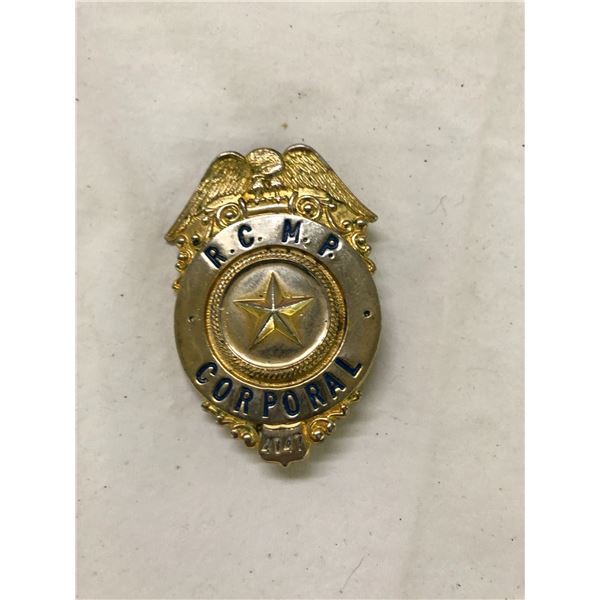 RCMP Corporal Badge - American Made - possibly for movies