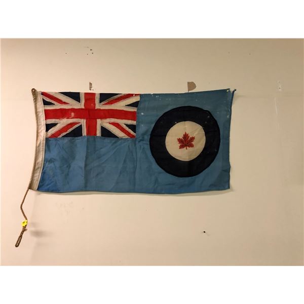 RCAF WWII Flag - approx. 48in x 25in - Mothing is free - Good Shape