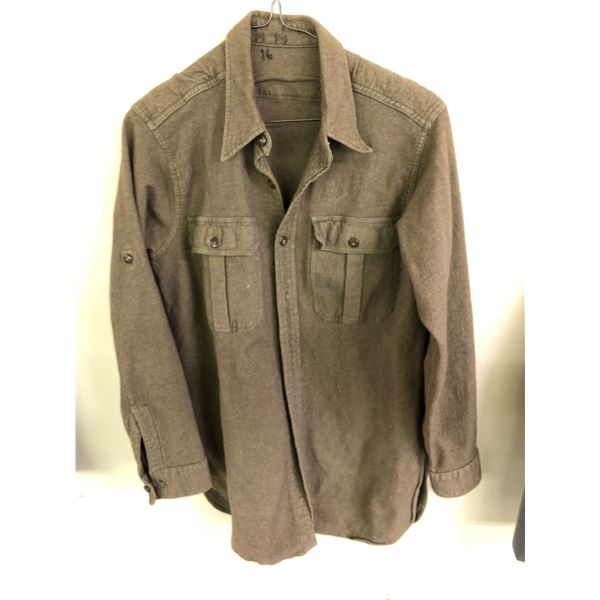 Canadian Original Wool WWII Era Combat Shirt - Size 38