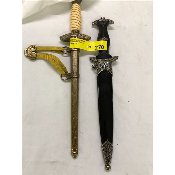 Two Movie Prop - WWII German Daggers used in Super Natural