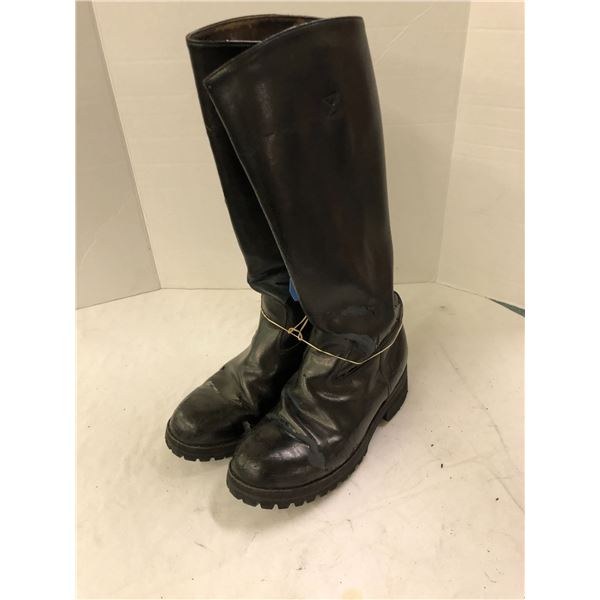 1960's Motorcycle Police Boots in good shape - size 11 - Rino's Hand Made