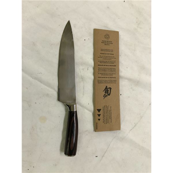 Beautiful Handmade Chef's Knife by SHUN - nicely balanced with wood handle