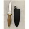 Image 5 : Smith & Wesson Boot Knife with leather scabbard / Boot Knife - 9in overall with wood handle