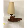 Image 2 : Naked African Woman in Canoe Lamp - cast - approx. 20in x 6 in x 23in