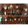 Image 4 : Large Shadow Box Collection of Collectible Spoons in wood box - approx. 16in x 44in - approx. 124 sp