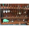 Image 5 : Large Shadow Box Collection of Collectible Spoons in wood box - approx. 16in x 44in - approx. 124 sp