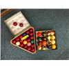 Image 1 : 3 Sets of Pool / Billiard Balls with racking tray