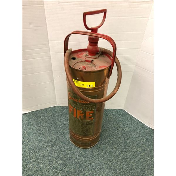 Vintage  2 1/2 Gallon Guardian Fire Pump Tank