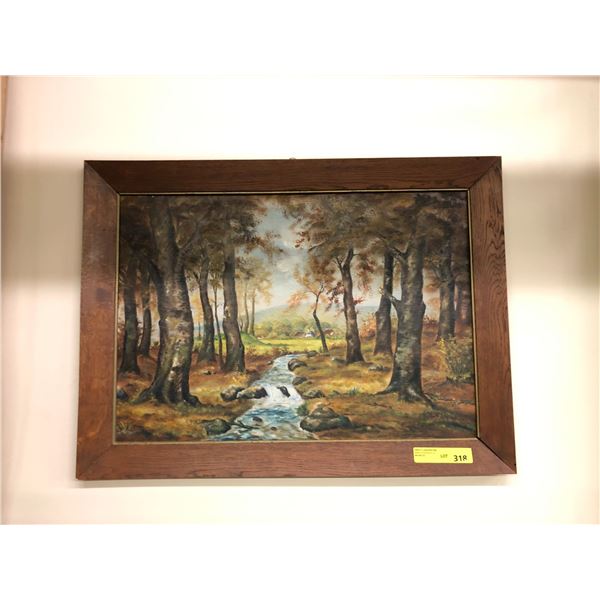 Babbling Brook Painting - approx. 30in x 20in by