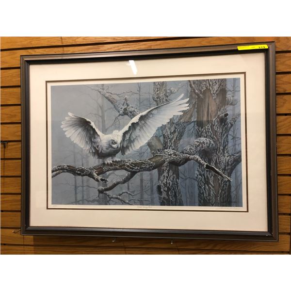 Great Snowy Owl by Lawrence A Dyer - Print # 16/500- approx. 39in x 29in