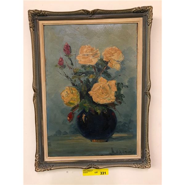 Roses Painting by Mitt XXXXX approx. 17in x 23in