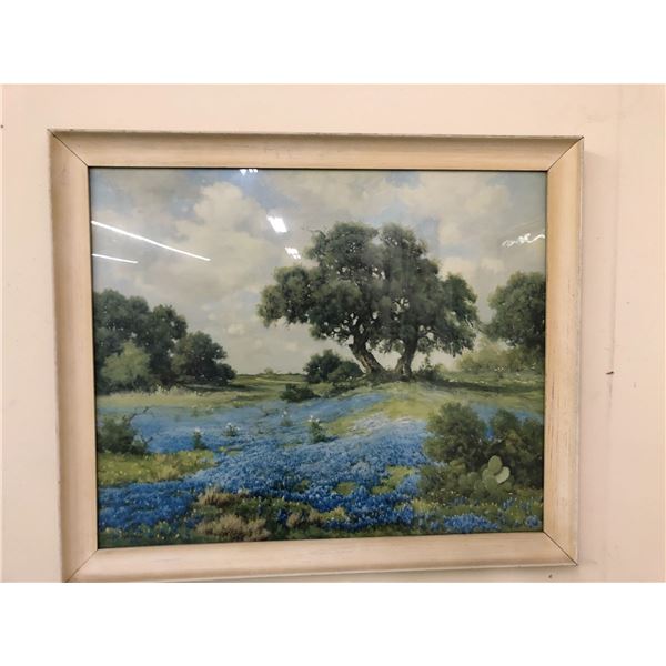 Countryside with Texas Blue Bonnets  - print - (given as a Christmas present in 1944) print - approx