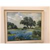 Image 1 : Countryside with Texas Blue Bonnets  - print - (given as a Christmas present in 1944) print - approx