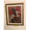Image 1 : Mythical Horse and Rider Print - approx.20in x 24 1/2in