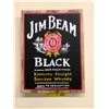Image 1 : Jim Beam Black Bourbon Whiskey - reproduction signs - approx. 12in x 16in