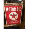 Image 1 : TEXACO Motor Oil - Lubricates Perfectly - Wood Reproduction Sign