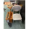 Image 2 : Lot of Vintage Stools, Stepladders, Plant Stands, Magazine Racks and Chairs