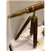 Image 3 : Antique Wood & Brass Telescope on Tripod