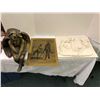 Image 1 : Group Of Brass Etchings, Porcelain 3D of Naked Women & Painted Cast Cupid