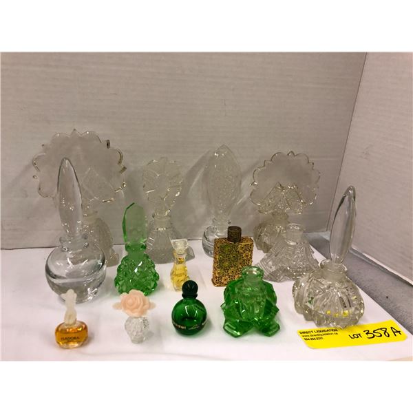 Vintage Crystal & Glass Perfume Bottles