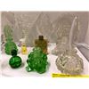 Image 3 : Vintage Crystal & Glass Perfume Bottles