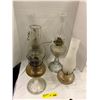 Image 1 : Lot of 4 Glass Vintage Lanterns