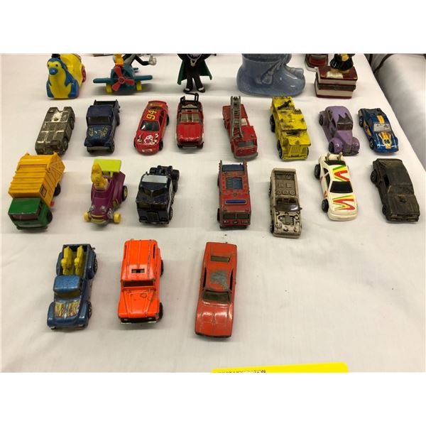 Group of Vintage Diecast and other Toy Cars and Figurines - approx. 30 pieces