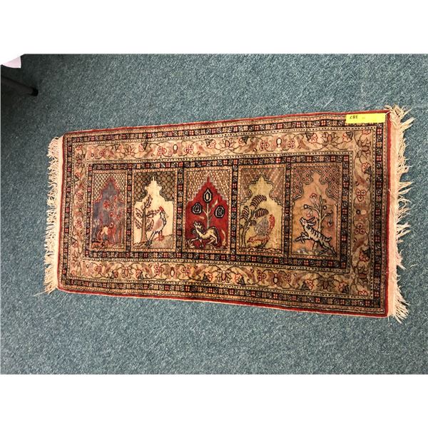 Area Carpet with fringed ends - approx. 23in x 35in