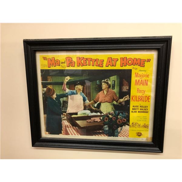 Framed Copyright Universal Studios Photo of "Ma and Pa KETTLE AT HOME" Edition 54/137 - approx. 16in