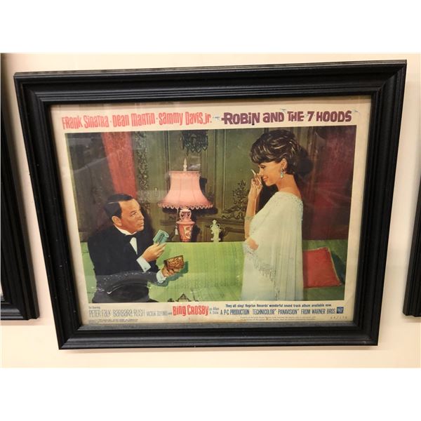 Framed Copyright Advertisement "ROBIN AND THE 7 HOODS" Edition 64/170 - approx. 16in x 13 1/2in