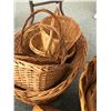 Image 3 : Collection of Wicker Baskets - approx. 9 baskets
