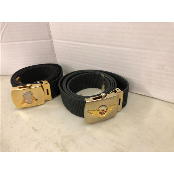 Two Vintage Airborne Canada Belts
