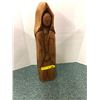 Image 1 : Carved Wooden Woman with veil - 23in tall