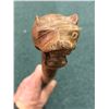 Image 3 : Large Leather Wrapped Crest with Armor approx. 34in and Snake Headed Cane approx. 36in