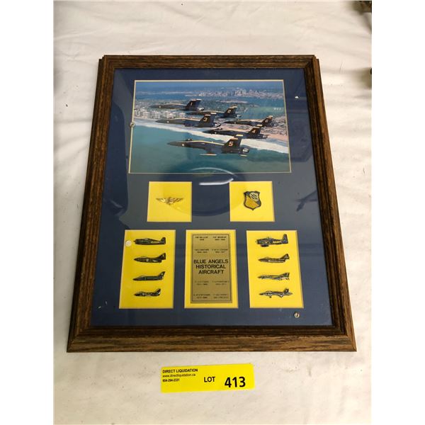 Blue Angels Historical Aircraft Collection - approx. 13in x 15 1/2in