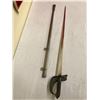 Image 1 : Queen Victoria Reign late 1800's Infantry Sword w/ scabbard (has been polished and used)