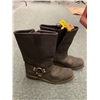 Image 4 : Men's Black Leather Boots - US Size 12M