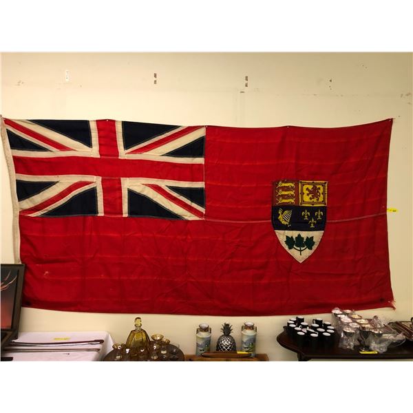 Canadian National Flag  before the Maple Leaf in 1965 - approx. 105in x 53in