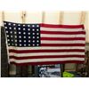 Image 1 : Vintage American Flag with 48 Stars pre 1959  - approx. 110in x 56in